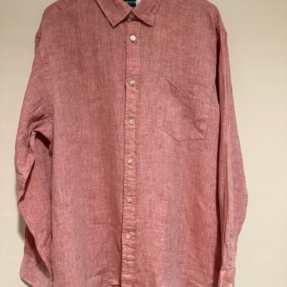Orvis Linen Salmon Long Sleeve Button Up, Size XLG, NWT - Picture 1 of 7